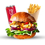 Vegetable Burger Meal 